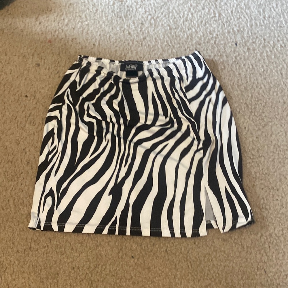 zebra skirt